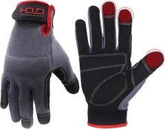 Durable Work Gloves for Construction & Gardening – X-Large with Reinforced Thumb