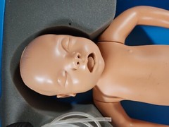 Cpr infant manikin baby Armstrong medical industries Chris Baby blue hard case