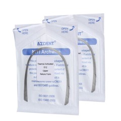 10Pack Dental Orthodontic Niti Thermal Activated Round Natural Form Arch Wire