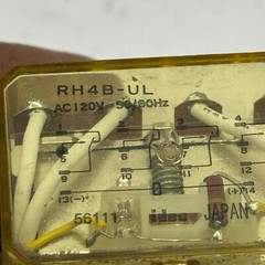 IDEC RH4B-UL Relay AC120V 50/60Hz w/ SH4B-05 Socket 10A 300V **FREE SHIPPING**✅