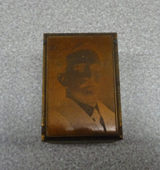 Braddock PA Lutheran Church Wood Copper Plate Photo Negative 1-1/2″ Vintage