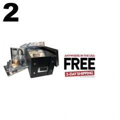 2 CheckOutStore Black CD Jewel Cases Storage Box (Holds 29 Cases) **1-3 DAYS