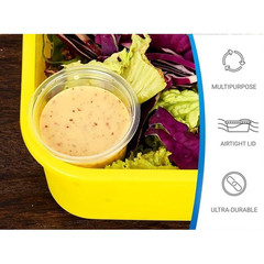 EDI Clear Disposable Plastic Portion Cups with 100 Count (Pack of 1),