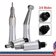 Dental Slow Low Speed Handpiece Contra Angle Straight Air Motor 2/4Holes E-type