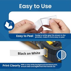 Compatible for Brady BMP21 M21-750-499 Nylon Cloth Labels Ribbon for M21 Printer