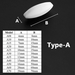 Lab PTFE Magnetic Stir Bars Type A B C Stirrer Bar Rod High Temp Length 4-100mm