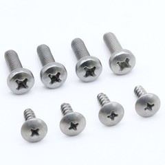 Stainless Screws for Honda Civic License Plates (Set of 8, Silver)