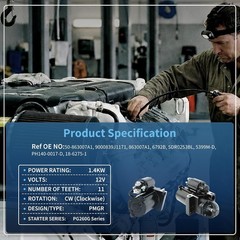 Mercruiser Volvo Penta Starter 1996-2007 Replacement for 4.3 5.0 5.7 6.2 7.4 8.1