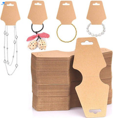 100 PCS Necklace Display Cards 2″ x 4.9″(5cm x 12.4cm), Brown | 100pcs