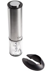 Ozeri Extravo Electric Wine Opener in Stainless Steel with Auto Silver