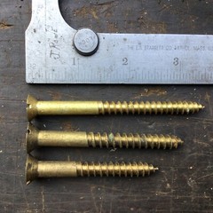 4 Pounds Brass Large Counter Song Brass Screws # 14+ ?