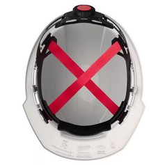 Milwaukee BOLT White Type 1 Class C Hard Hat/ Clear Dual Coat Lens Eye Visor Set