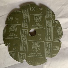 NEW 3M Type C Disc 120 N13 LK Closed Coat Aluminum Oxide Sand Paper – Pack of 20