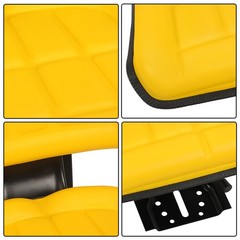 LABLT Yellow Tractor Suspension Cushioned Seat For Ford/New Holland /John Deere