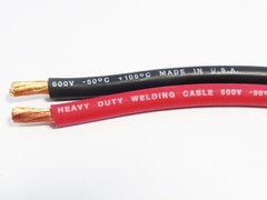 120 FT 6 gauge AWG EXCELENE 105c WELDING CABLE RED MADE IN USA 60′ BLACK 60′ RED