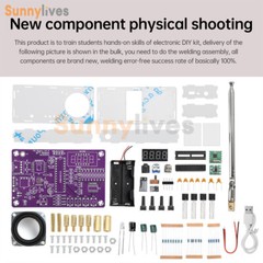 Digital Tube FM Radio Electronic Kit DIY Soldering Practice Kit 87.5MHz~108MHz