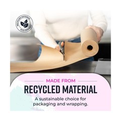 Bryco Goods Jumbo Kraft Paper Roll – Brown – 18″ x 2100″ (175′)… USA FAST SHIP