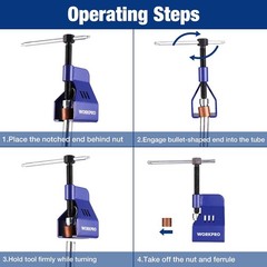 WORKPRO 1/2 Inch Copper Tube Compression Sleeve Puller Ring Removal Tool New