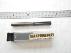 NEW GUHRING 1/4″ DIA. X 1″ FL X 2-1/2″ OAL 10FL. SOLID CARBIDE R.H. REAMER FIREX