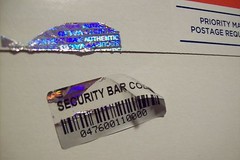 SBC 1000 Security BARCODE Hologram Tamper Evident Label Stickers Seals