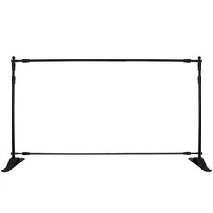 8’x10′ Step and Repeat Banner Stand Adjustable Telescopic Trade Show Backdrop US