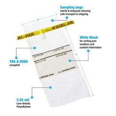 Nasco Whirl-Pak Sample Bag – B01062-4oz/118mL Write-On – Box of 500