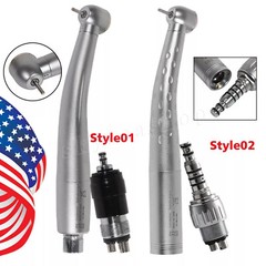 1-5 YABANGBANG Dental High Speed Handpiece + 4 Hole Quick Coupling 360° Swivel