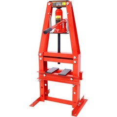 6 Ton Hydraulic Shop Press, Bench/Floor A-Frame with Plates Safety Valve