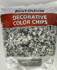 Rust-Oleum Decorative Color Chips Metallic Silver Blend 1 LB Item # 336054