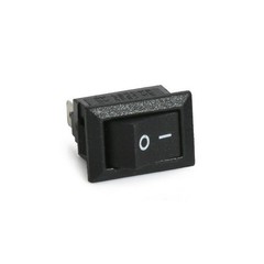 On/Off Switch 12V DC Black Rocker Flip Rectangle 1/2″ x 3/4″ Universal 2-Pin I/O