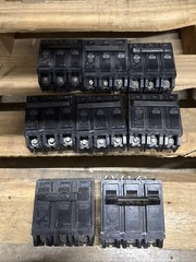 (Lot of 8!) GE Circuit Breakers 3 Pole, RV-2937 30A, 40A, 60A, 80A, USED