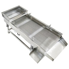 1.5mm Stainless Steel Linear Vibrating Screen Single Layer Sifter Shaker 110V
