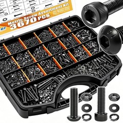 Anti-Rust Alloy Steel Screws in Black Zinc Finish