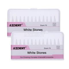 Dental 0413 Brownie Polishers Friction Grip FG/White Polishing Stones Flame FL2