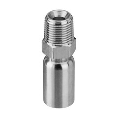 12 PCS 1/2″ NPTF Hydraulic Hose Fittings, 3/8″ I.D. Hose x 1/2″ NPTF Male Steel