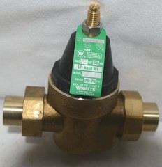 Watts LFN45BM1DUS Double Union 3/4 Inch Water Pressure Reducing Valve