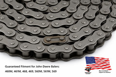 AFH206114 AE74237 Upper Drive Baler Chain #80 158 Links Fits John Deere 568 569