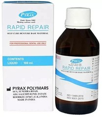 100ml Bottle free shipping Pyrax RAPID REPAIR Self Cure Denture Repair Liquid FS