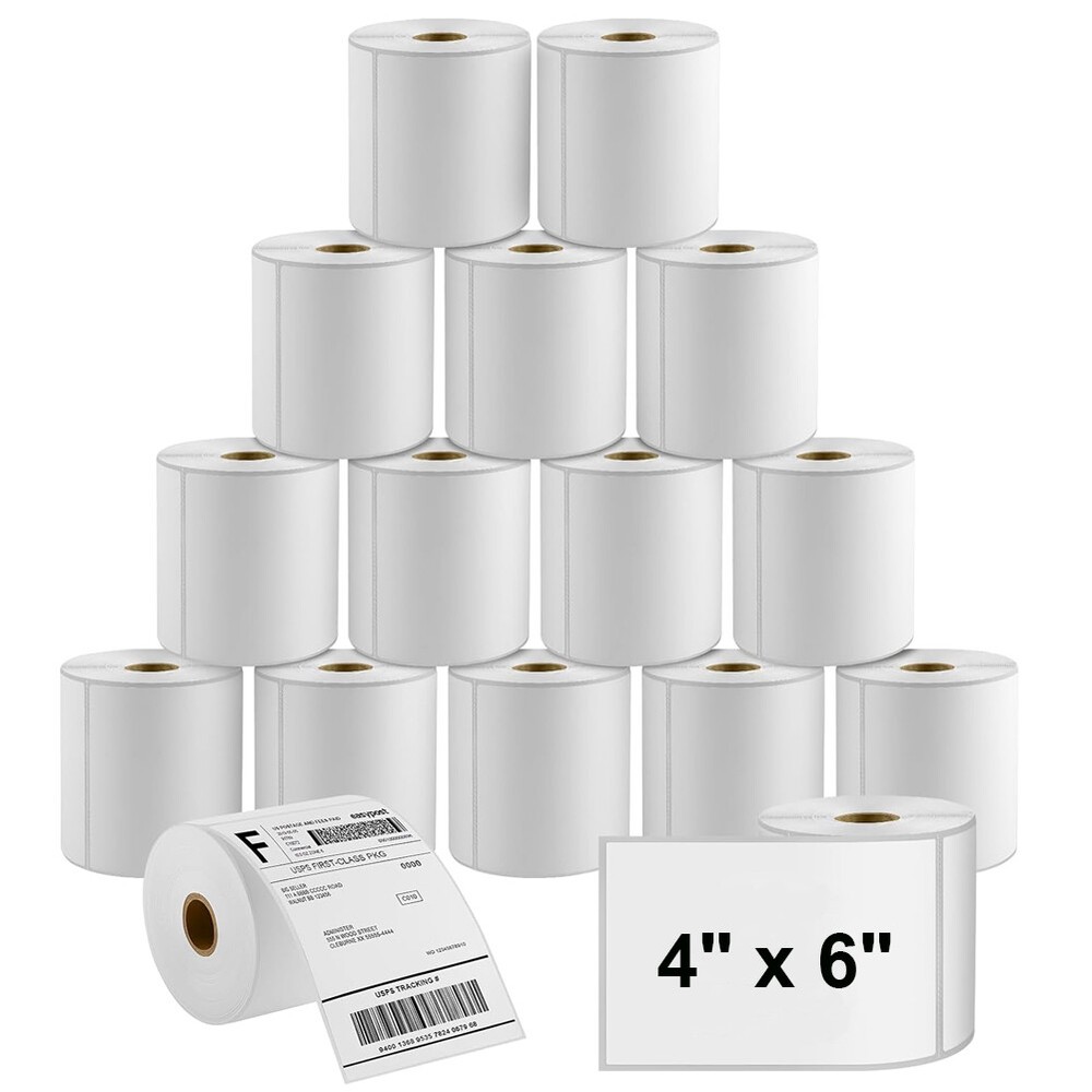 4″x6″ Direct Thermal Labels 250/Roll 450/Roll For Zebra Eltron LP2844 ZP450 UPS