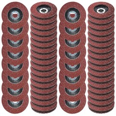 80 PCS Flap Discs 4.5 Inch 40 60 80 120 Grit for Angle Grinder 7/8 Inch Arbor