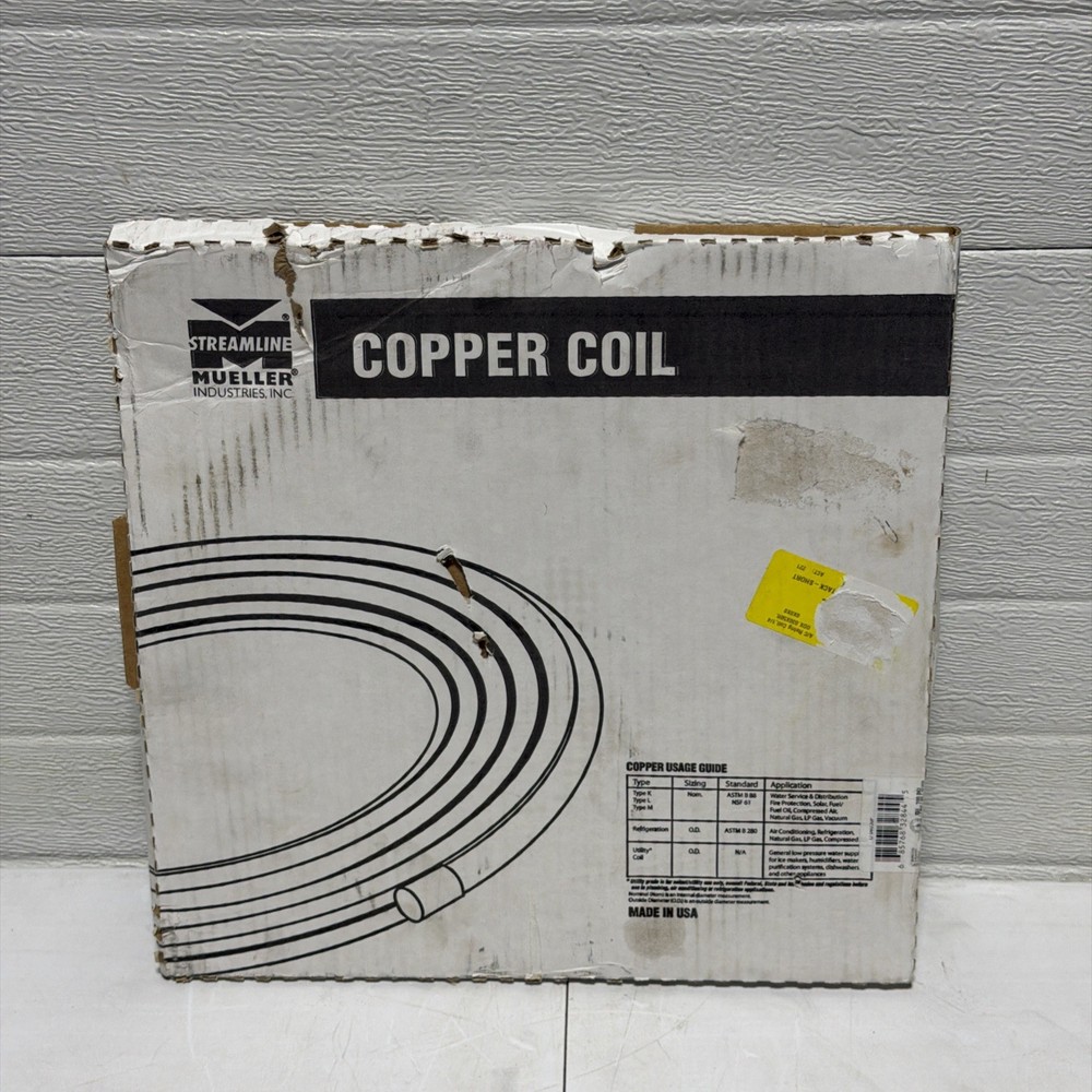 Dehydrated Refrigeration Coil Tube, 0.25-In. O.D.,