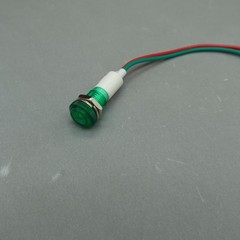 10Pcs 12V DC/AC 10mm GREEN Panel Mounting LED Indication Signal Pilot Lights USK