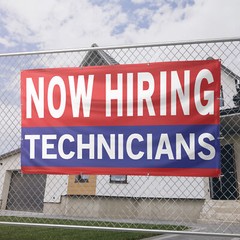 Now Hiring Technicians 13 oz Heavy Duty Vinyl Banner Technician Jobs Available