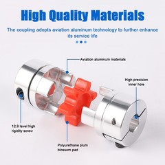 3mm 4mm 5mm 6mm 7mm 8mm CNC Flexible Plum Coupling Shaft Coupler Connect D14 L22