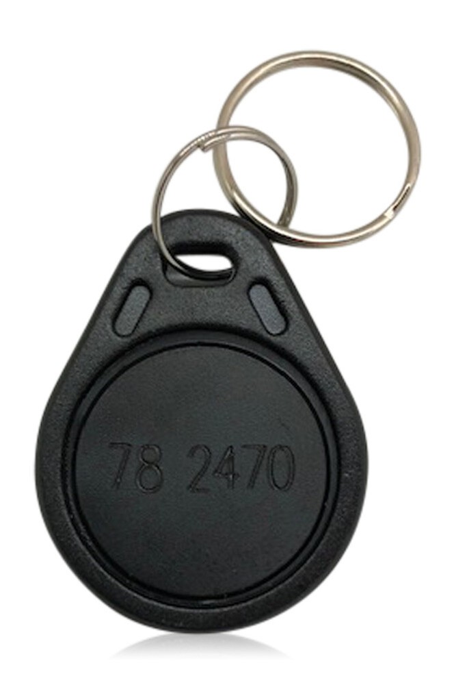 200 RFID Proximity Key Fobs 26 Bit Wiegand H10301 Keyless 125 kHz–Thin, Black