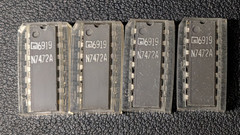 Vintage 1969 Signetics N7472A Master-Slave JK Flip-Flop IC Chip Lot of 4 Ceramic