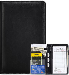 Server Books for Waitress – Leather Waiter Book Server Wallet with Zipper, Cute