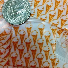 BaggiesSince1987- 1515 ZipSeal DesignBags 100PCS BUNNY PEARL RED SILVER 👀DETAIL