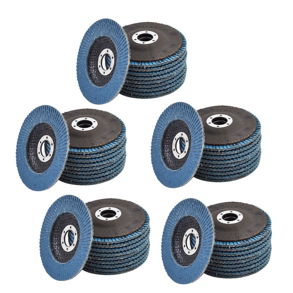 50Pack Premium Zirconia 60 Grit T29 4-1/2” x 7/8” Flap Disc Sanding Grinding