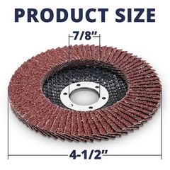80 PCS Flap Discs 4.5 Inch 40 60 80 120 Grit for Angle Grinder 7/8 Inch Arbor